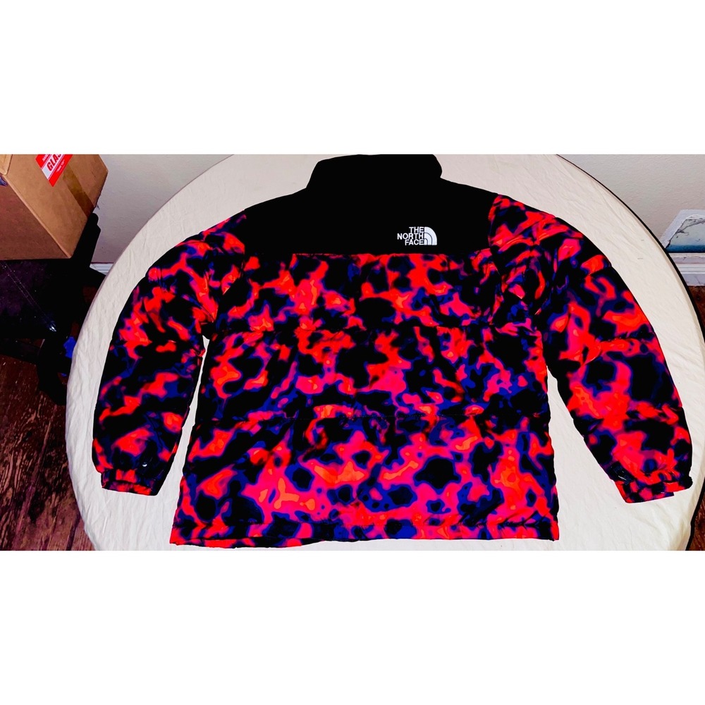 The North Face 1996 Retro Nuptse 700 XL Lava Camo Puffer Jacket NF0A3C8D